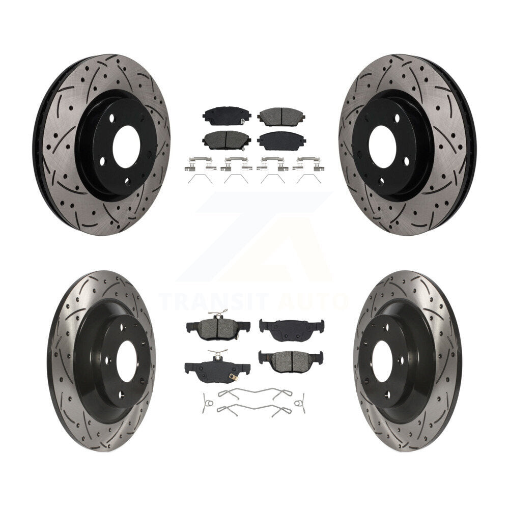 Coated Disc Rotors and Semi-Metallic Brake Pads Kit-KDS-101629 Kit.bestparts.ca