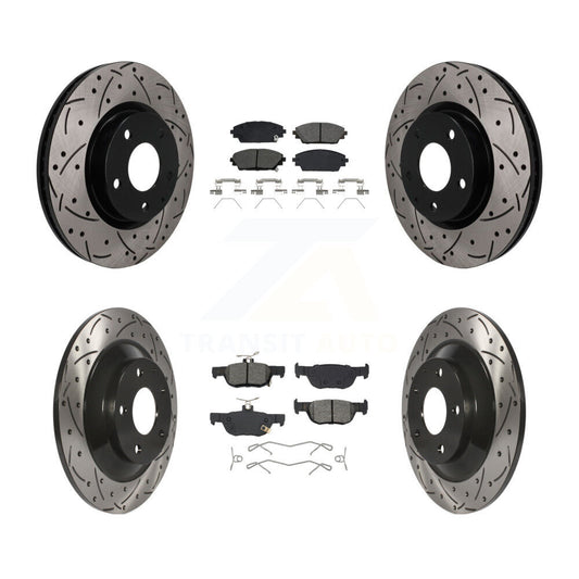 Coated Disc Rotors and Semi-Metallic Brake Pads Kit-KDS-101629