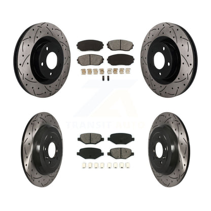 Coated Disc Rotors and Semi-Metallic Brake Pads Kit-KDS-101632