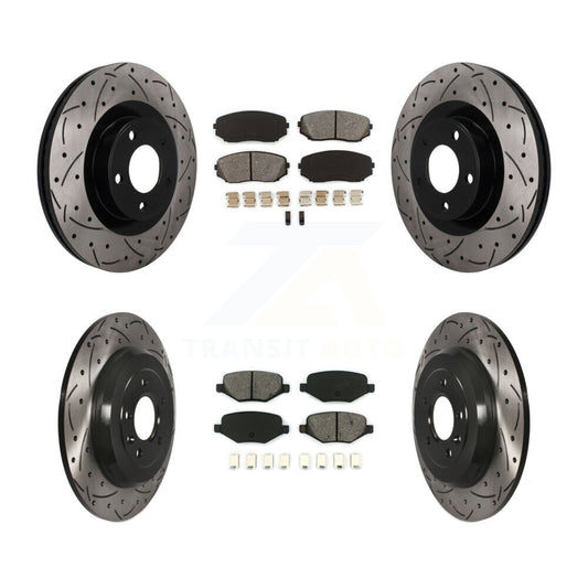 Coated Disc Rotors and Semi-Metallic Brake Pads Kit-KDS-101632