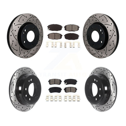Coated Disc Rotors and Semi-Metallic Brake Pads Kit-KDS-101634