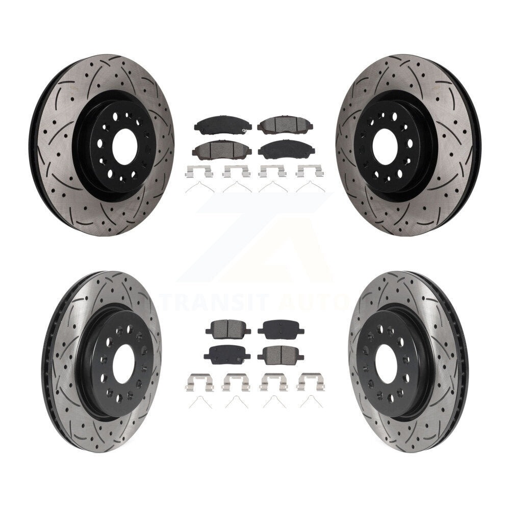 Coated Disc Rotors and Semi-Metallic Brake Pads Kit-KDS-101635 Kit.bestparts.ca