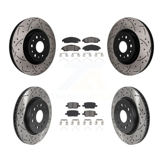 Coated Disc Rotors and Semi-Metallic Brake Pads Kit-KDS-101635