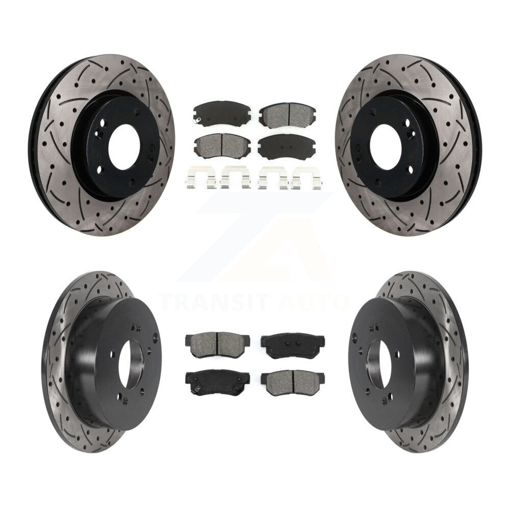 Coated Disc Rotors and Semi-Metallic Brake Pads Kit-KDS-101637