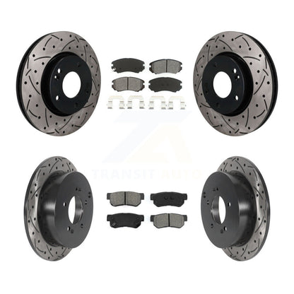 Coated Disc Rotors and Semi-Metallic Brake Pads Kit-KDS-101637