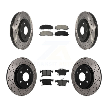 Coated Disc Rotors and Semi-Metallic Brake Pads Kit-KDS-101646