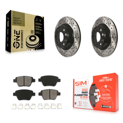 Coated Disc Rotors and Semi-Metallic Brake Pads Kit-KDS-101648