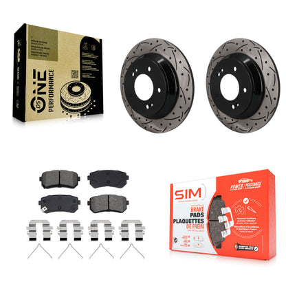 Disc Rotors and Semi-Metallic Brake Pads Kit-KDS-101680