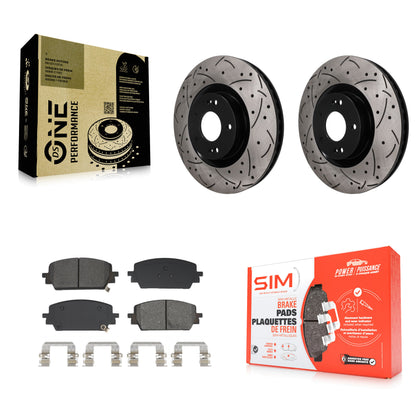 Disc Rotors and Semi-Metallic Brake Pads Kit-KDS-101699