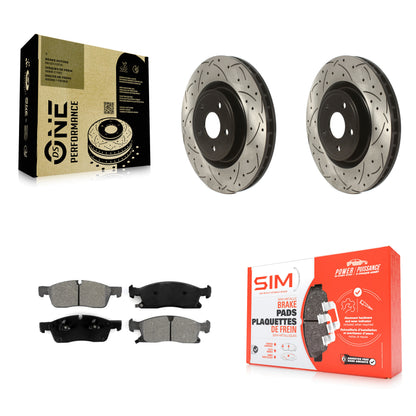 Coated Disc Rotors and Semi-Metallic Brake Pads Kit-KDS-101700