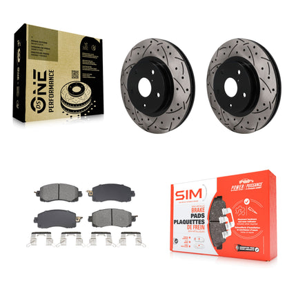 Disc Rotors and Semi-Metallic Brake Pads Kit-KDS-101706