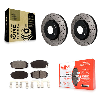 Disc Rotors and Semi-Metallic Brake Pads Kit-KDS-101712