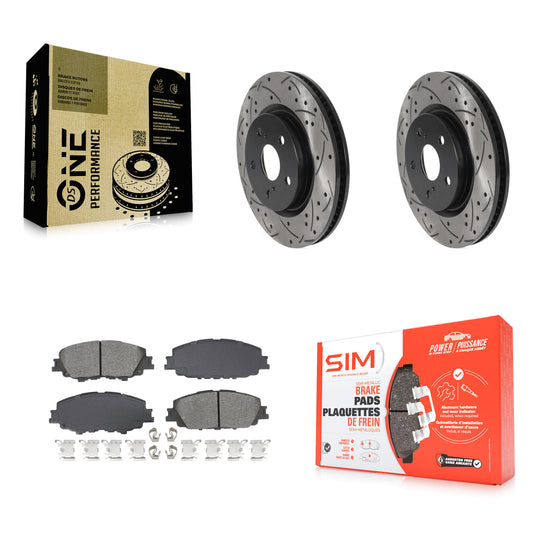 Coated Disc Rotors and Semi-Metallic Brake Pads Kit-KDS-101714
