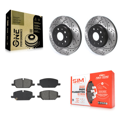 Coated Disc Rotors and Semi-Metallic Brake Pads Kit-KDS-101738