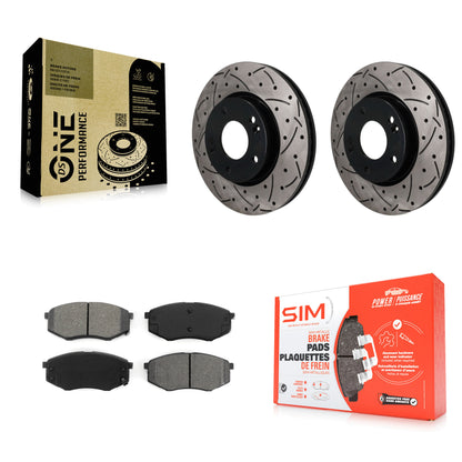 Disc Rotors and Semi-Metallic Brake Pads Kit-KDS-101745