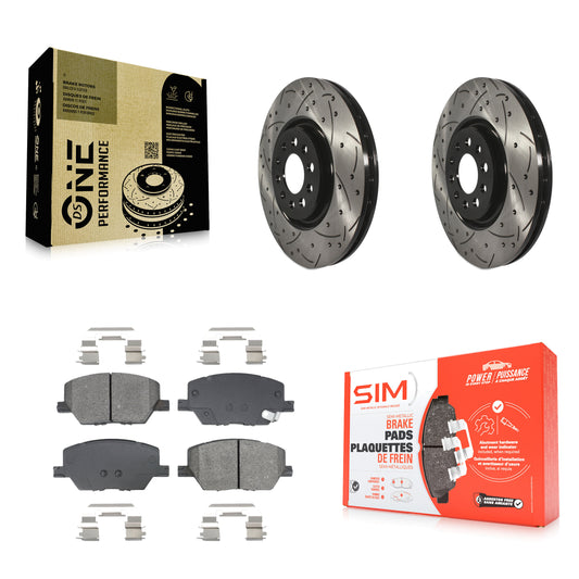 Coated Disc Rotors and Semi-Metallic Brake Pads Kit-KDS-101750