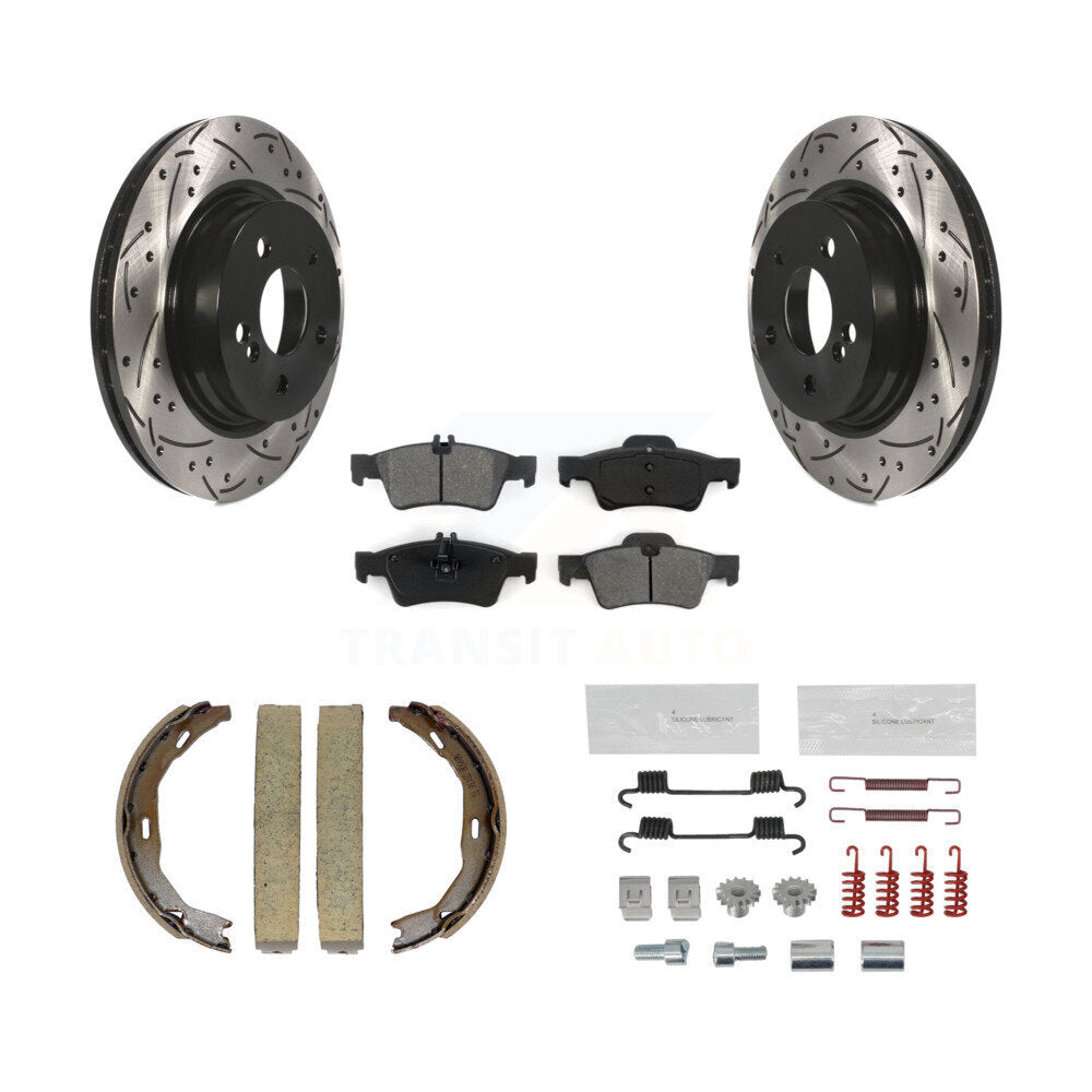 Coated Disc Rotors and Semi-Metallic Brake Pads Kit-KDS-101758