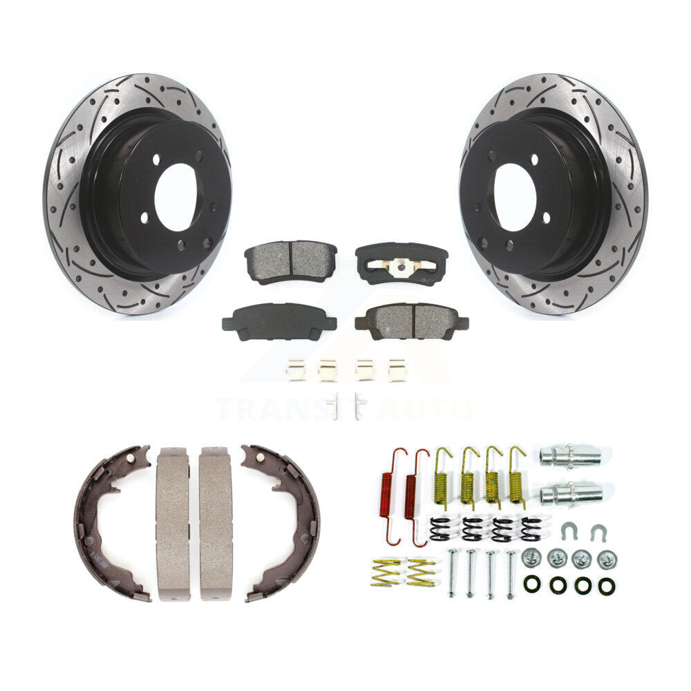 Coated Disc Rotors and Semi-Metallic Brake Pads Kit-KDS-101763 Kit.bestparts.ca