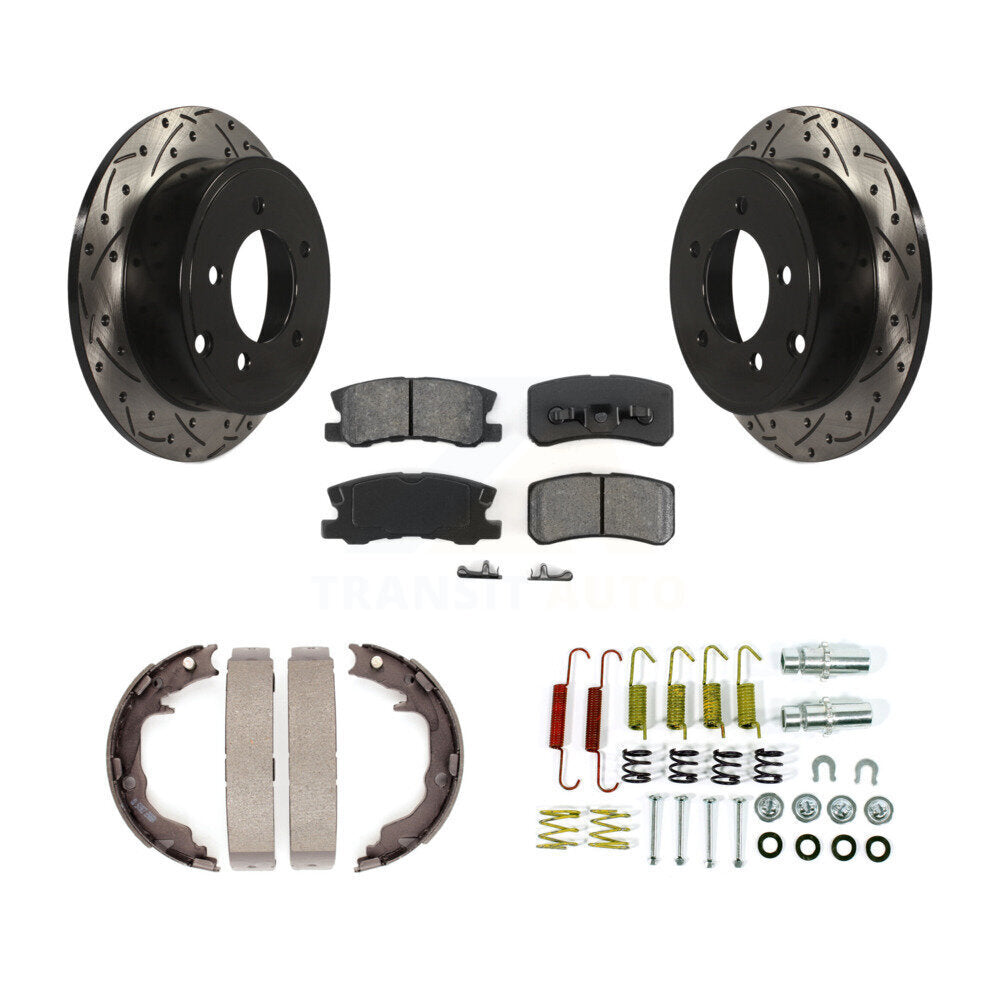 Coated Disc Rotors and Semi-Metallic Brake Pads Kit-KDS-101764