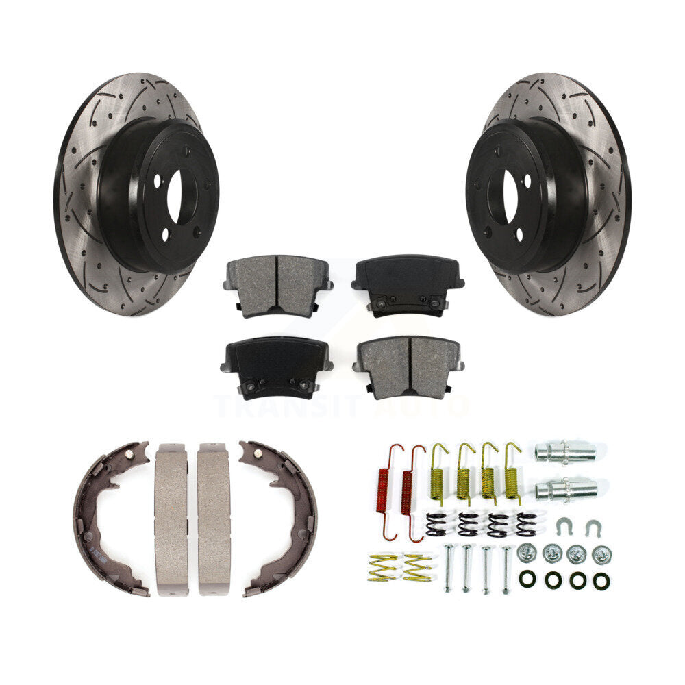 Coated Disc Rotors and Semi-Metallic Brake Pads Kit-KDS-101765