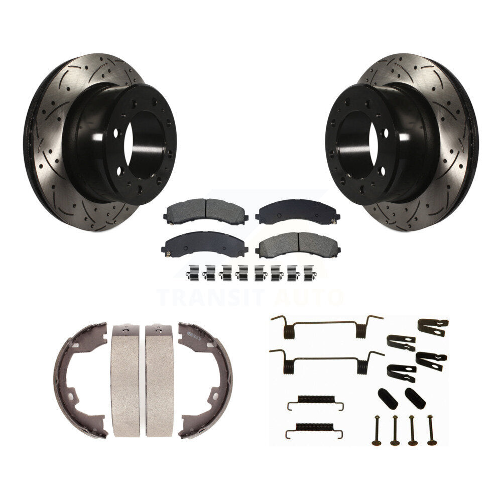 Coated Disc Rotors and Semi-Metallic Brake Pads Kit-KDS-101774