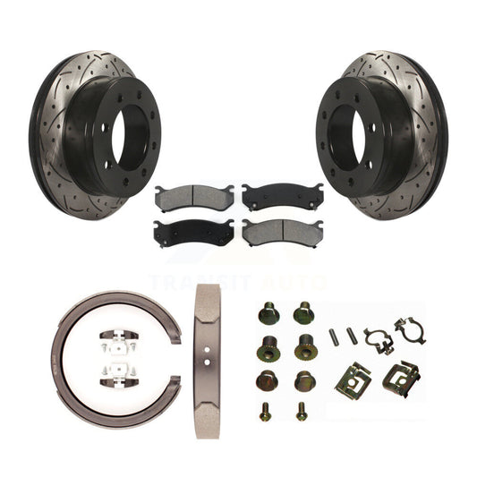 Coated Disc Rotors and Semi-Metallic Brake Pads Kit-KDS-101776