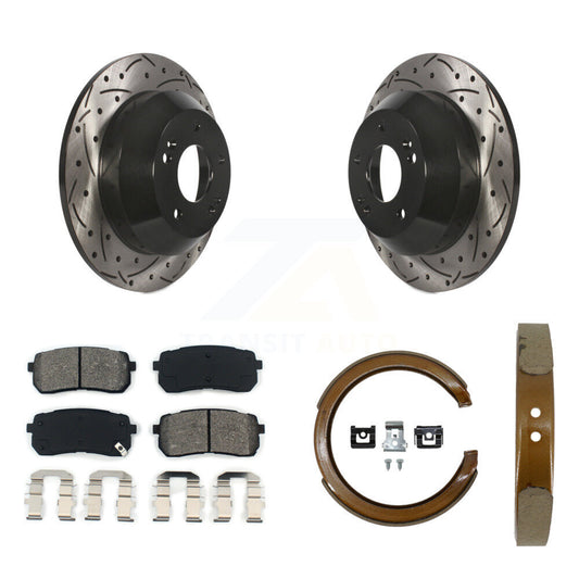 Coated Disc Rotors and Semi-Metallic Brake Pads Kit-KDS-101784