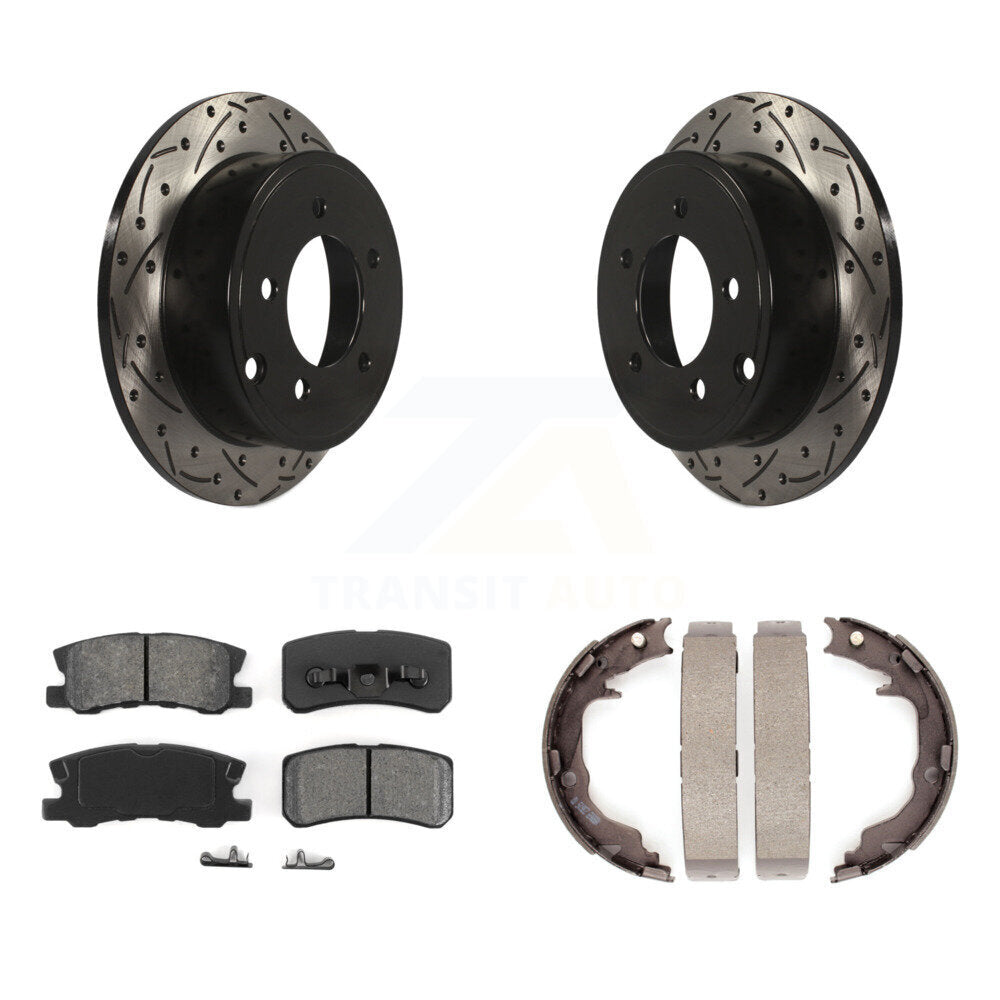 Coated Disc Rotors and Semi-Metallic Brake Pads Kit-KDS-101792