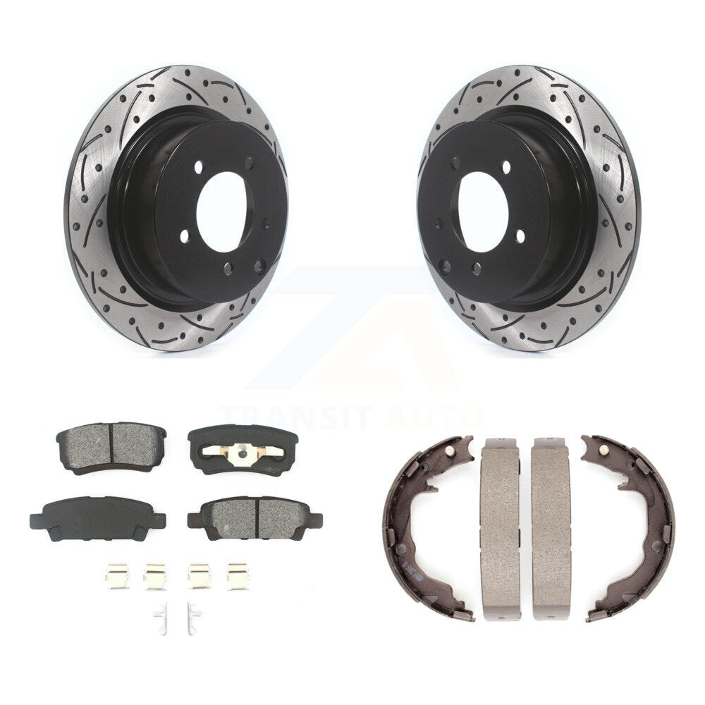 Coated Disc Rotors and Semi-Metallic Brake Pads Kit-KDS-101793