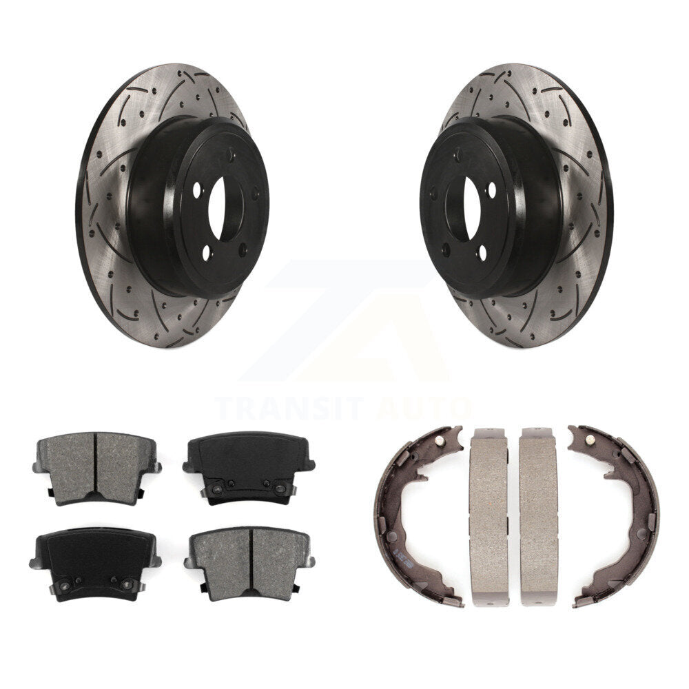 Coated Disc Rotors and Semi-Metallic Brake Pads Kit-KDS-101794