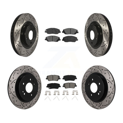 Coated Disc Rotors and Semi-Metallic Brake Pads Kit-KDS-101798