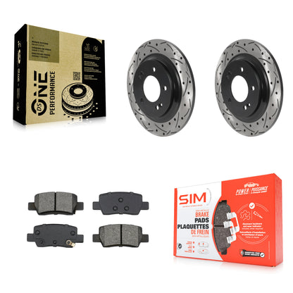 Coated Disc Rotors and Semi-Metallic Brake Pads Kit-KDS-101803