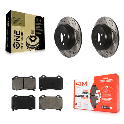 Coated Disc Rotors and Semi-Metallic Brake Pads Kit-KDS-101806