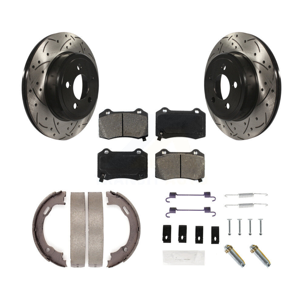 Coated Disc Rotors and Semi-Metallic Brake Pads Kit-KDS-101809 Kit.bestparts.ca