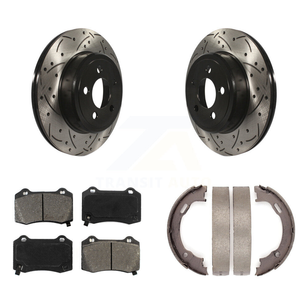 Coated Disc Rotors and Semi-Metallic Brake Pads Kit-KDS-101811