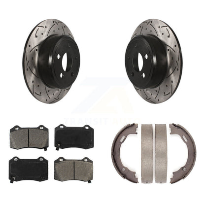 Coated Disc Rotors and Semi-Metallic Brake Pads Kit-KDS-101812