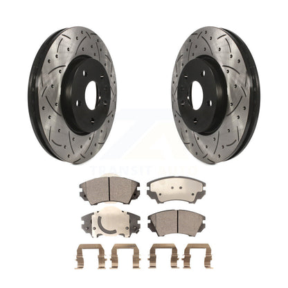 Coated Disc Rotors and Ceramic Brake Pads Kit-KDT-100006 - Kit.bestparts.ca