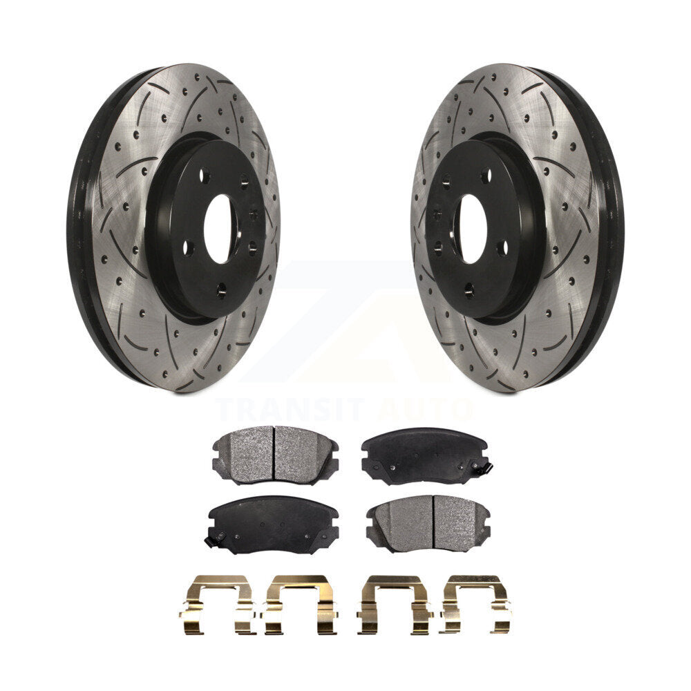 Coated Disc Rotors and Ceramic Brake Pads Kit-KDT-100007 - Kit.bestparts.ca