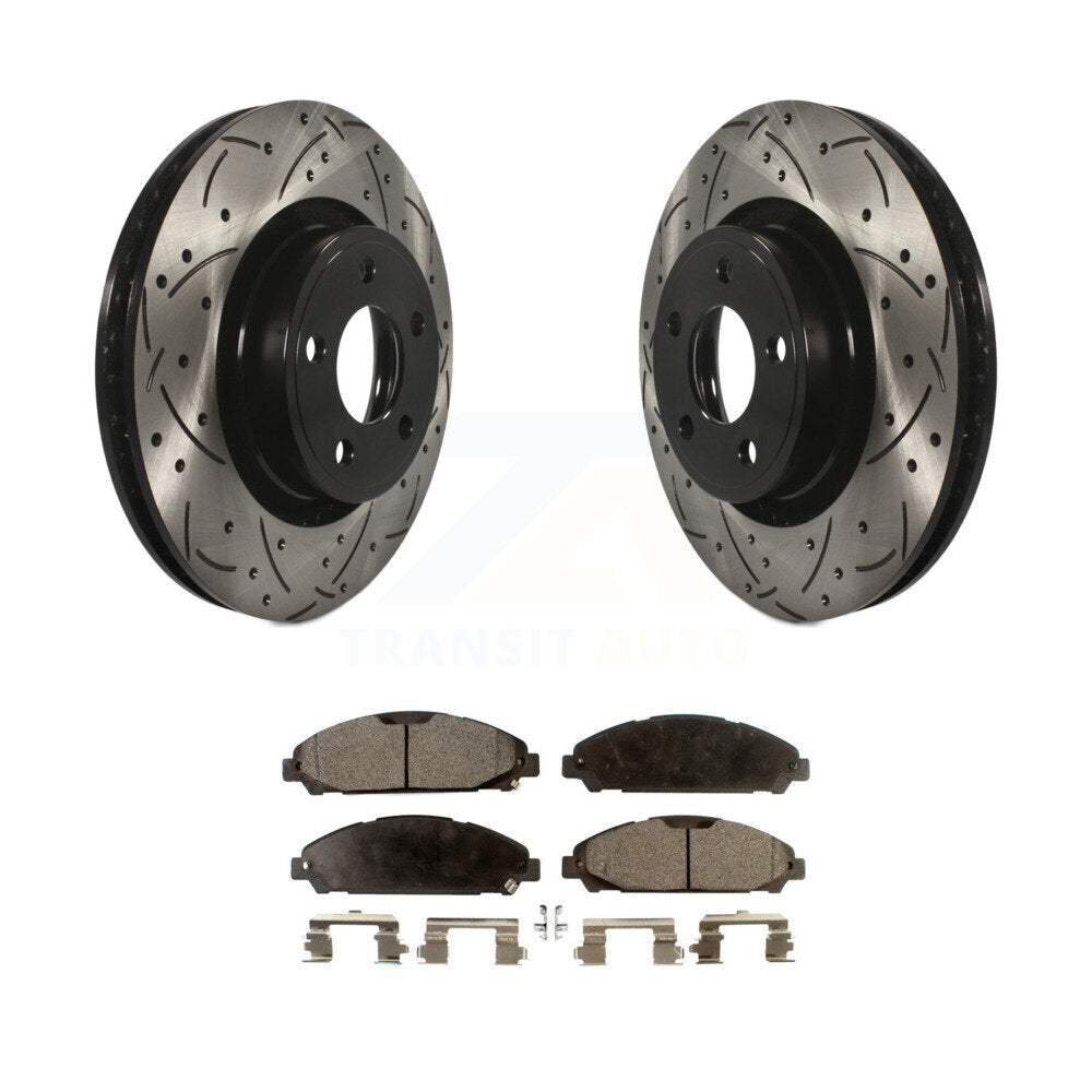 Coated Disc Rotors and Ceramic Brake Pads Kit-KDT-100037 - Kit.bestparts.ca