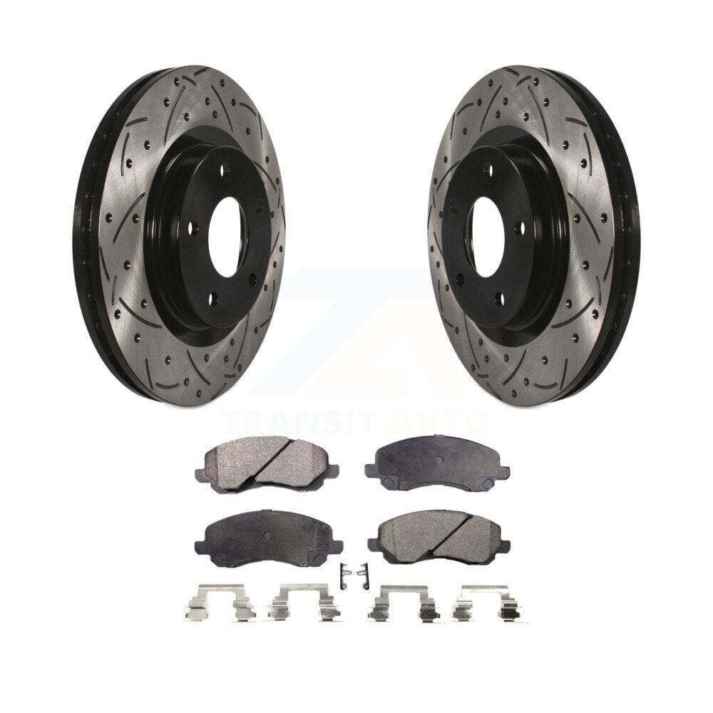Coated Disc Rotors and Ceramic Brake Pads Kit-KDT-100047 - Kit.bestparts.ca
