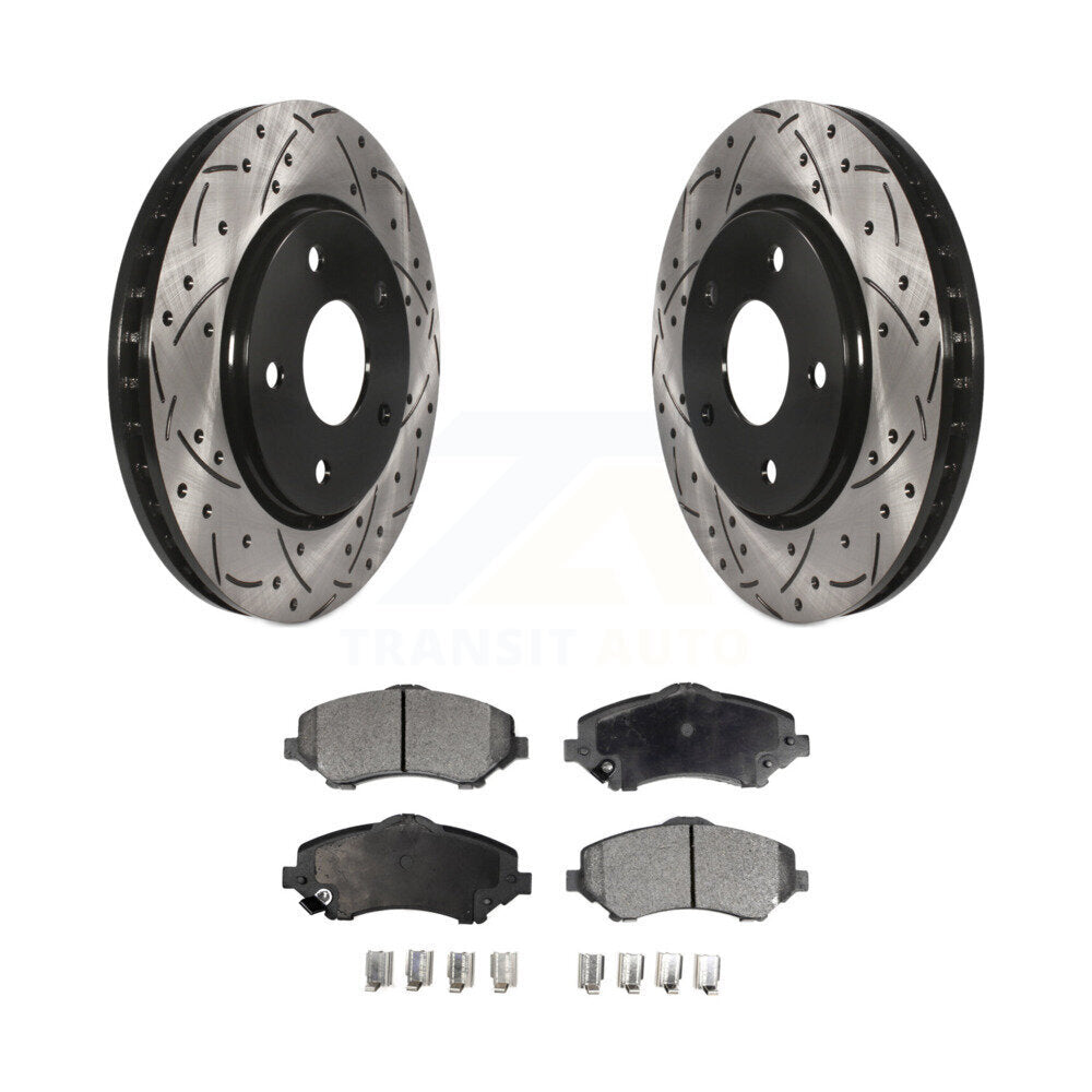 Coated Disc Rotors and Ceramic Brake Pads Kit-KDT-100049 - Kit.bestparts.ca