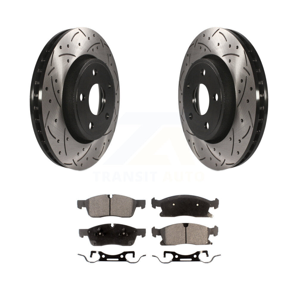 Coated Disc Rotors and Ceramic Brake Pads Kit-KDT-100052 - Kit.bestparts.ca