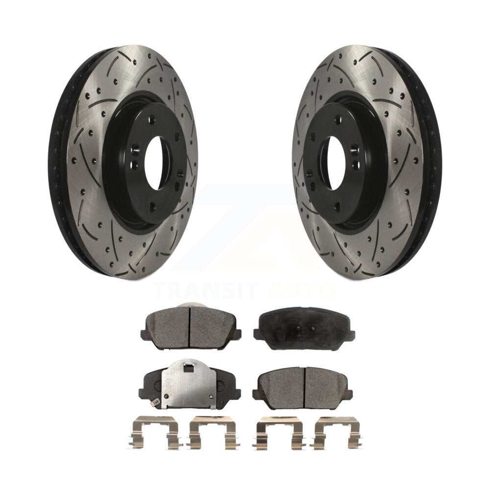 Coated Disc Rotors and Ceramic Brake Pads Kit-KDT-100092 - Kit.bestparts.ca