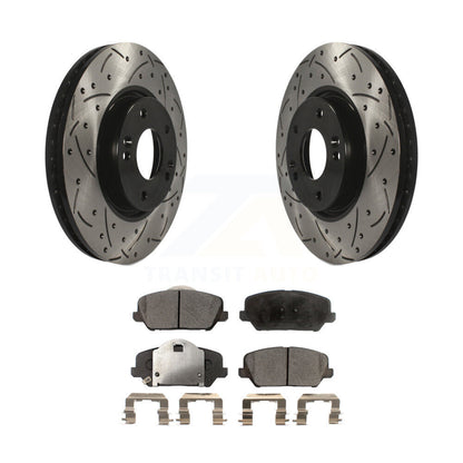 Coated Disc Rotors and Ceramic Brake Pads Kit-KDT-100092 - Kit.bestparts.ca