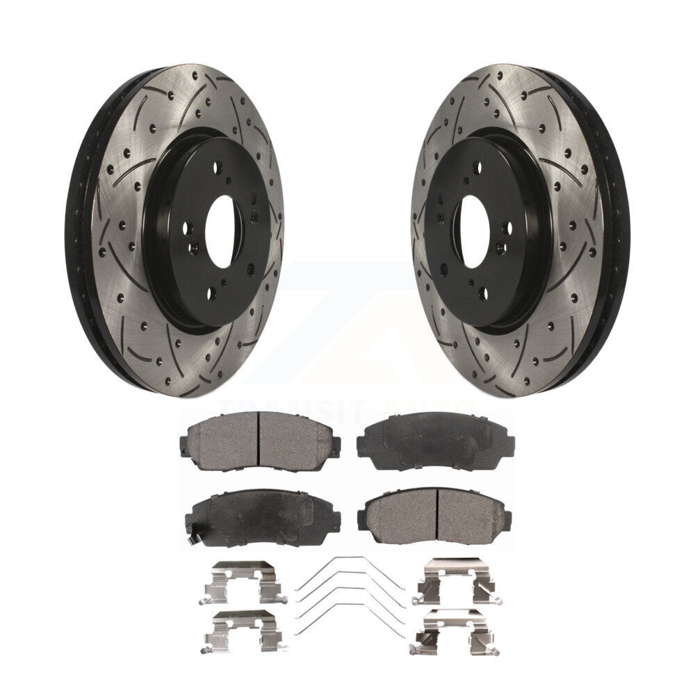 Coated Disc Rotors and Ceramic Brake Pads Kit-KDT-100103 - Kit.bestparts.ca
