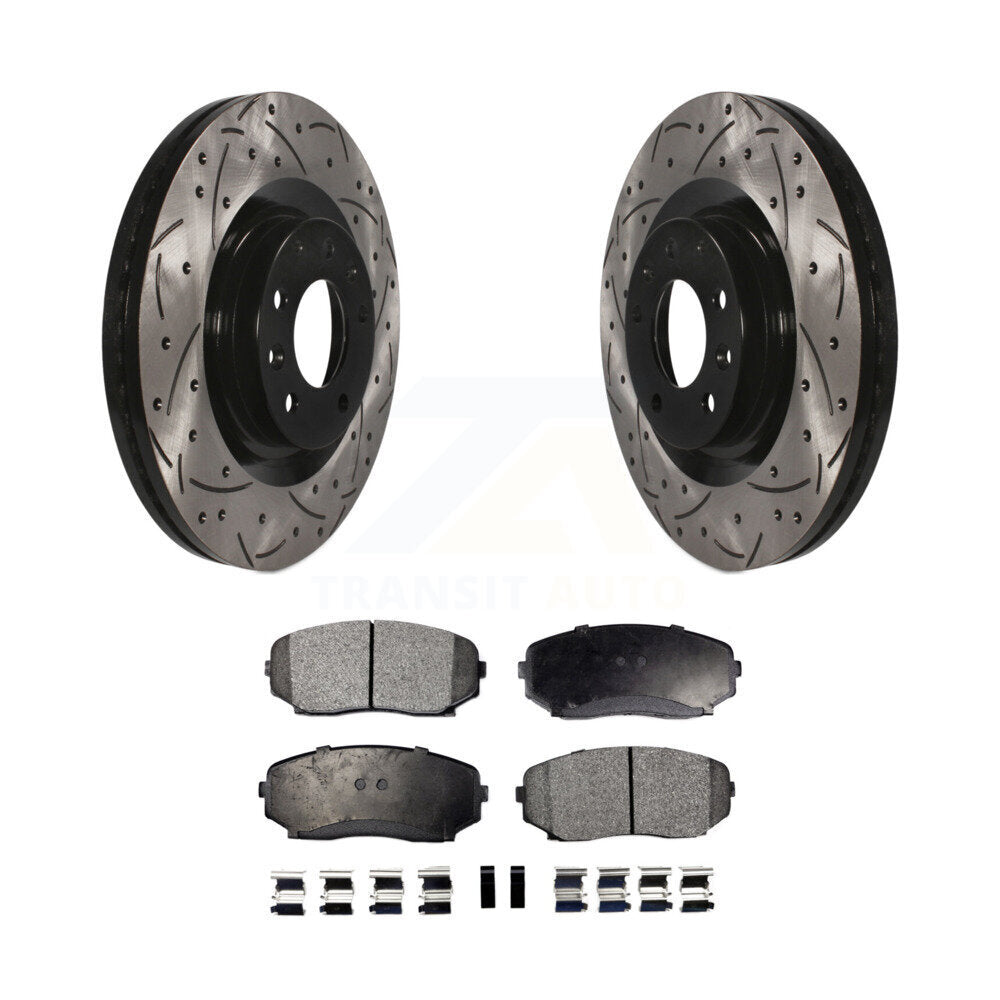Coated Disc Rotors and Ceramic Brake Pads Kit-KDT-100111 - Kit.bestparts.ca