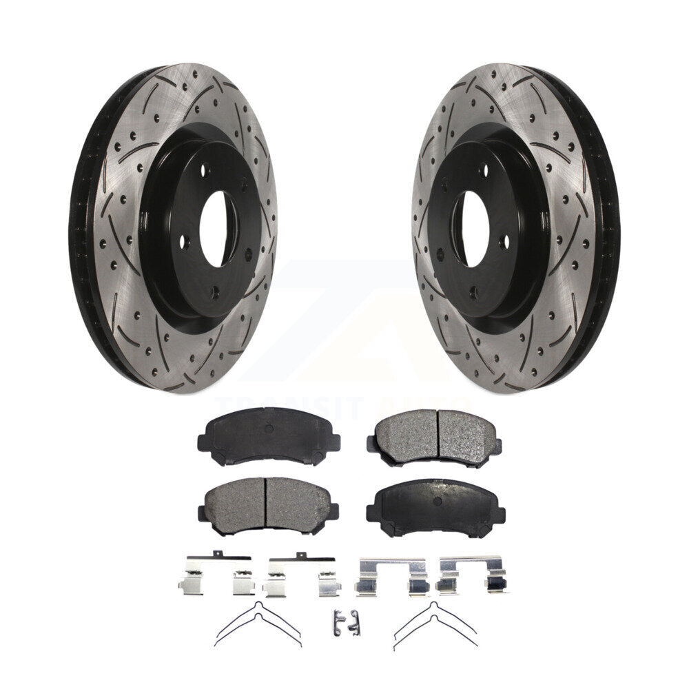 Coated Disc Rotors and Ceramic Brake Pads Kit-KDT-100120 - Kit.bestparts.ca