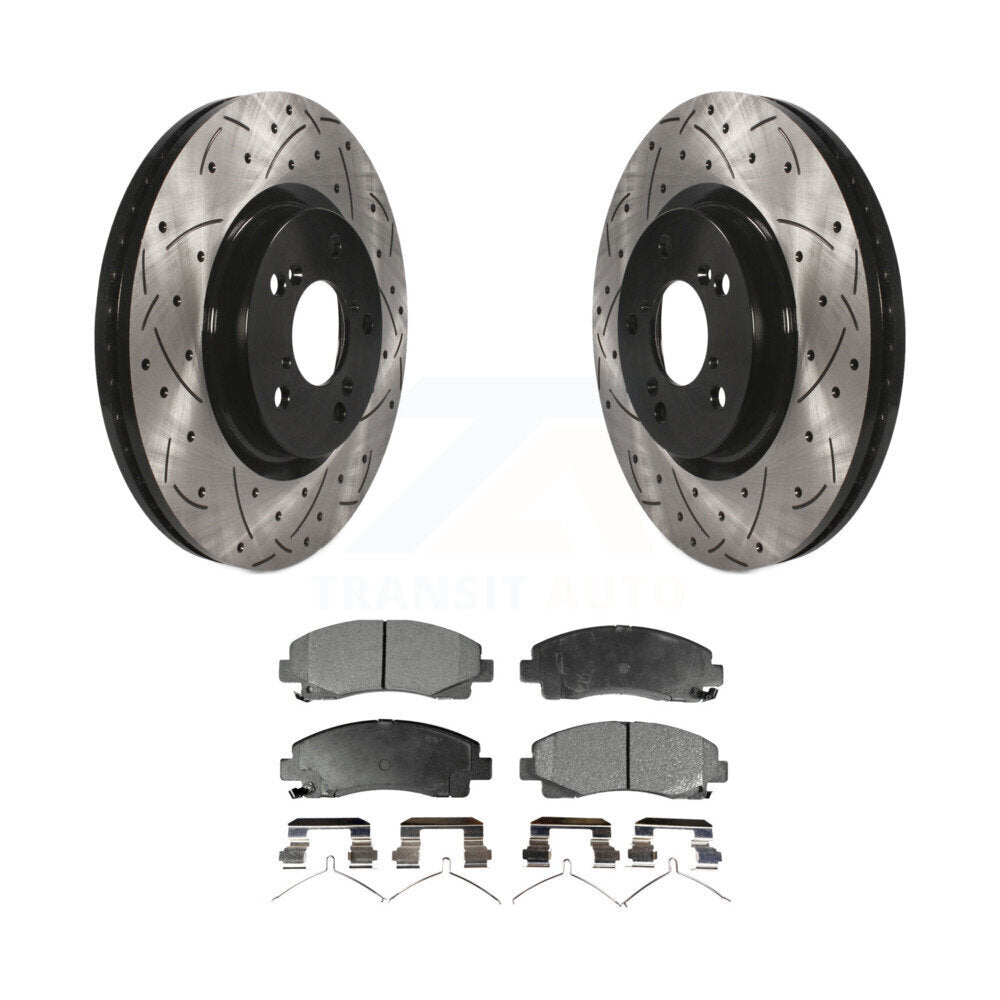 Coated Disc Rotors and Ceramic Brake Pads Kit-KDT-100135 - Kit.bestparts.ca