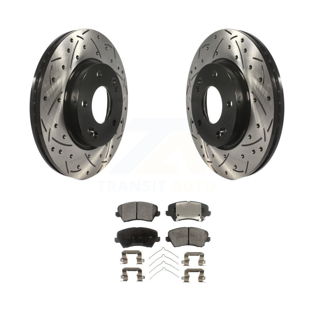 Coated Disc Rotors and Ceramic Brake Pads Kit-KDT-100146 - Kit.bestparts.ca
