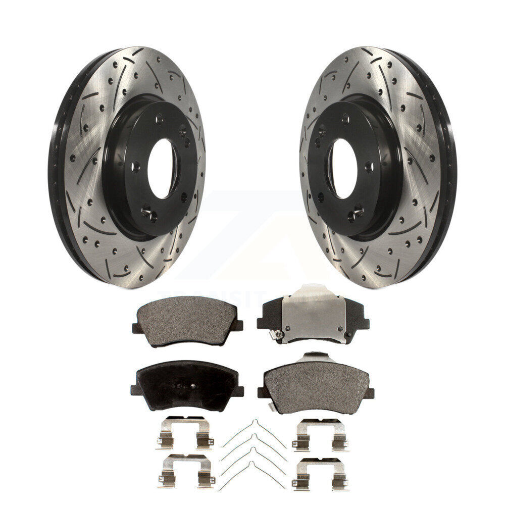 Coated Disc Rotors and Ceramic Brake Pads Kit-KDT-100147 - Kit.bestparts.ca